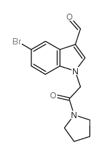 5-bromo-1-(2-oxo-2-pyrrolidin-1-ylethyl)indole-3-carbaldehyde