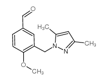 3-[(3,5-dimethylpyrazol-1-yl)methyl]-4-methoxybenzaldehyde