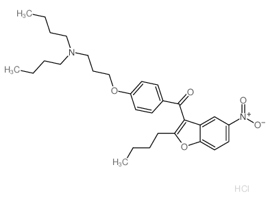 (2-butyl-5-nitro-1-benzofuran-3-yl)-[4-[3-(dibutylamino)propoxy]phenyl]methanone,hydrochloride