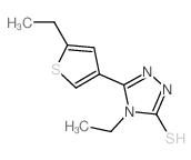 4-ethyl-3-(5-ethylthiophen-3-yl)-1H-1,2,4-triazole-5-thione CAS:438230-04-7 第1张