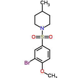 Piperidine, 1-​[(3-​bromo-​4-​methoxyphenyl)​sulfonyl]​-​4-​methyl-