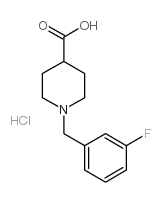 1-[(3-fluorophenyl)methyl]piperidine-4-carboxylic acid,hydrochloride