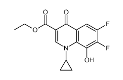 1-cyclopropyl-6,7-difluoro-1,4-dihydro-8-hydroxy-4-oxo-3-quinolinecarboxylic acid ethyl ester