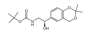 CarbaMic Acid, [(2R)-2-(2,2-diMethyl-4H-1,3-benzodioxin-6-yl)-2-hydroxyethyl]-, 1,1-diMethylethyl Ester Cas:452339-72-9 第1张