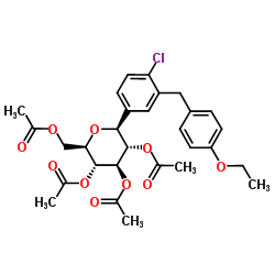 (2R,3R,4R,5S,6S)-2-(Acetoxymethyl)-6-(4-chloro-3-(4-ethoxybenzyl)phenyl)tetrahydro-2H-pyran-3,4,5-triyl Triacetate CAS:461432-25-7 manufacturer price 第1张