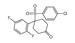 4-(4-chlorophenyl)sulfonyl-4-(2,5-difluorophenyl)cyclohexan-1-one