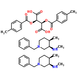 Bis(3R,4R)-N,4-dimethyl-1-(phenylmethyl)-3-piperidinamine Di Toluyl L-Tartrate Cas:477600-71-8 第1张