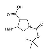 4-amino-1-[(2-methylpropan-2-yl)oxycarbonyl]pyrrolidine-3-carboxylic acid