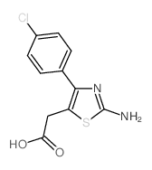 2-[2-amino-4-(4-chlorophenyl)-1,3-thiazol-5-yl]acetic acid