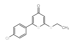 2-(4-chlorophenyl)-6-ethylsulfanylthiopyran-4-one