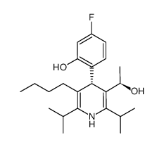 3-Pyridinemethanol, 5-butyl-4-(4-fluoro-2-hydroxyphenyl)-a-methyl-2,6-bis(1-methylethyl)-, (aR,4S)- (9CI)