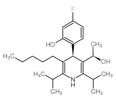 3-Pyridinemethanol, 4-(4-fluoro-2-hydroxyphenyl)-a-methyl-2,6-bis(1-methylethyl)-5-pentyl-, (aR,4R)- (9CI)