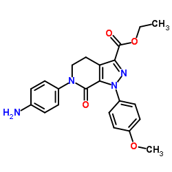 Ethyl6-(4-aMinophenyl)-1-(4-Methoxyphenyl)-7-oxo-4,5,6,7-tetrahydro-1H-pyrazolo[3,4-c]pyridine-3-carboxylate CAS:503615-07-4 第1张