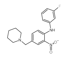 N-(3-fluorophenyl)-2-nitro-4-(piperidin-1-ylmethyl)aniline