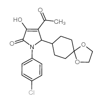 2H-Pyrrol-2-one, 4-acetyl-1-(4-chlorophenyl)-5-(1,4-dioxaspiro[4.5]dec-8-yl)-1,5-dihydro-3-hydroxy