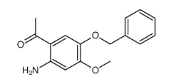 1-(2-amino-4-methoxy-5-phenylmethoxyphenyl)ethanone CAS:516526-41-3 第1张