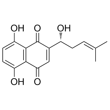 5,8-dihydroxy-2-[(1r)-1-hydroxy-4-methyl-pent-3-enyl]naphthalene-1,4-dione Cas:517-89-5 第1张