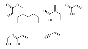 2-ethylhexyl prop-2-enoate,N-(hydroxymethyl)prop-2-enamide,2-methylidenebutanoic acid,prop-2-enenitrile,prop-2-enoic acid