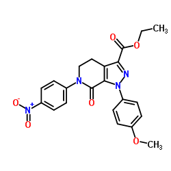 Ethyl1-(4-methoxyphenyl)-6-(4-nitrophenyl)-7-oxo-4,5-dihydropyrazolo[3,4-c]pyridine-3-carboxylate Cas:536759-91-8 第1张