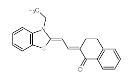 2-[2-(3-ethyl-1,3-benzothiazol-2-ylidene)ethylidene]-3,4-dihydronaphthalen-1-one CAS:53704-21-5 第1张