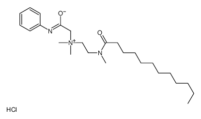 2-Anilino-N-{2-[dodecanoyl(methyl)amino]ethyl}-N,N-dimethyl-2-oxo ethanaminium chloride