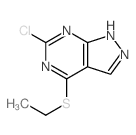 6-chloro-4-ethylsulfanyl-1H-pyrazolo[3,4-d]pyrimidine