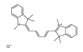 1,3,3-trimethyl-2-[5-(1,3,3-trimethylindol-1-ium-2-yl)penta-2,4-dienylidene]indole,chloride