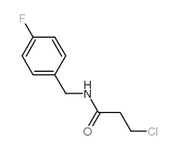 3-chloro-N-[(4-fluorophenyl)methyl]propanamide