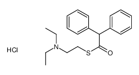 S-[2-(diethylamino)ethyl] 2,2-diphenylethanethioate,hydrochloride