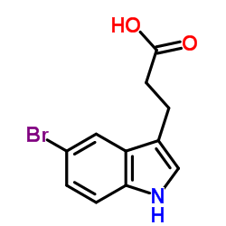 3-(5-Bromo-1H-indol-3-yl)propanoic acid CAS:54904-23-3 第1张