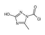 3-methyl-5-oxo-1H-1,2,4-triazole-2-carbonyl chloride