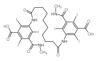 3-[[10-[3-carboxy-2,4,6-triiodo-5-(methylcarbamoyl)anilino]-10-oxodecanoyl]amino]-2,4,6-triiodo-5-(methylcarbamoyl)benzoic acid