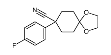 8-(4-fluorophenyl)-1,4-dioxaspiro[4.5]decane-8-carbonitrile CAS:56327-00-5 第1张