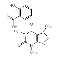 2-hydroxybenzoic acid,1,3,7-trimethylpurine-2,6-dione