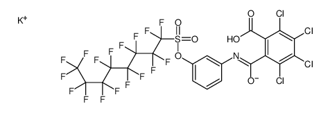 potassium,2,3,4,5-tetrachloro-6-[[3-(1,1,2,2,3,3,4,4,5,5,6,6,7,7,8,8,8-heptadecafluorooctylsulfonyloxy)phenyl]carbamoyl]benzoate