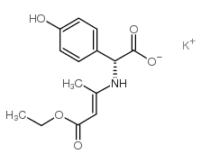 Potassium (R)-((3-ethoxy-1-methyl-3-oxoprop-1-enyl)amino)(4-hydroxyphenyl)acetate CAS:57938-86-0 第1张