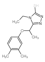 3-[1-(3,4-dimethylphenoxy)ethyl]-4-ethyl-1H-1,2,4-triazole-5-thione