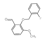 2-[(2-fluorophenyl)methoxy]-3-methoxybenzaldehyde CAS:588687-34-7 第1张