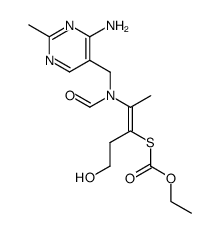 N-(4-amino-2-methyl-pyrimidin-5-ylmethyl)-N-(2-ethoxycarbonylsulfanyl-4-hydroxy-1-methyl-but-1-enyl)-formamide