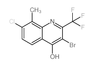 3-bromo-7-chloro-8-methyl-2-(trifluoromethyl)-1H-quinolin-4-one