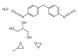 1-isocyanato-4-[(4-isocyanatophenyl)methyl]benzene,2-methyloxirane,oxirane,propane-1,2,3-triol,hydrate