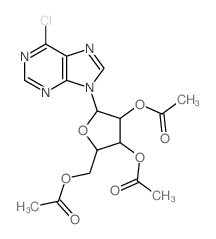 [(2R,3R,4R,5R)-3,4-diacetyloxy-5-(6-chloropurin-9-yl)oxolan-2-yl]methyl acetate CAS:5987-73-5 第1张