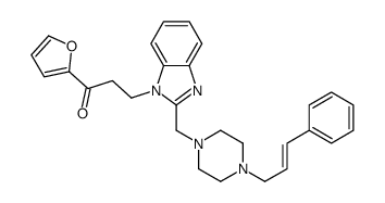 1-(furan-2-yl)-3-[2-[[4-[(E)-3-phenylprop-2-enyl]piperazin-1-yl]methyl]benzimidazol-1-yl]propan-1-one