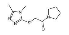 2-[(4,5-Dimethyl-4H-1,2,4-triazol-3-yl)sulfanyl]-1-(1-pyrrolidiny l)ethanone