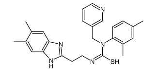 3-[2-(5,6-Dimethyl-1H-benzimidazol-2-yl)ethyl]-1-(2,4-dimethylphe nyl)-1-(3-pyridinylmethyl)thioure CAS:606091-45-6 第1张