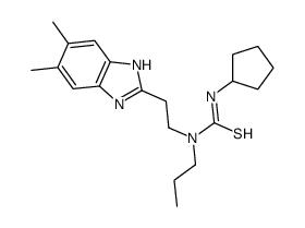 3-Cyclopentyl-1-[2-(5,6-dimethyl-1H-benzimidazol-2-yl)ethyl]-1-pr opylthioure