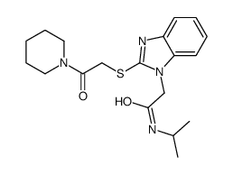 N-Isopropyl-2-(2-{[2-oxo-2-(1-piperidinyl)ethyl]sulfanyl}-1H-benz imidazol-1-yl)acetamide