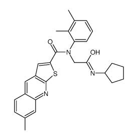 N-[2-(Cyclopentylamino)-2-oxoethyl]-N-(2,3-dimethylphenyl)-7-meth ylthieno[2,3-b]quinoline-2-carboxamide