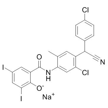 Closantel Sodium CAS:61438-64-0 manufacturer price 第1张