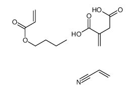 butyl prop-2-enoate,2-methylidenebutanedioic acid,prop-2-enenitrile CAS:61595-00-4 第1张